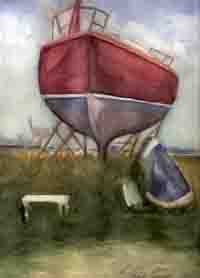 Boat near the Sea
